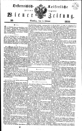 Wiener Zeitung 18340215 Seite: 1