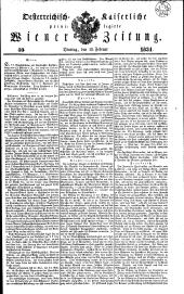 Wiener Zeitung 18340218 Seite: 1