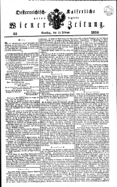 Wiener Zeitung 18340222 Seite: 1