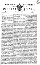 Wiener Zeitung 18340224 Seite: 1