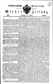 Wiener Zeitung 18340311 Seite: 1