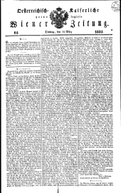 Wiener Zeitung 18340318 Seite: 1