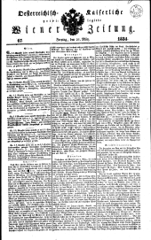 Wiener Zeitung 18340321 Seite: 1