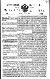 Wiener Zeitung 18340329 Seite: 1