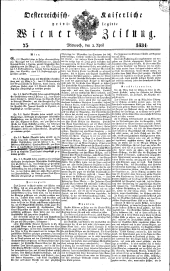 Wiener Zeitung 18340402 Seite: 1
