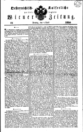 Wiener Zeitung 18340404 Seite: 1