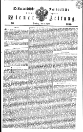 Wiener Zeitung 18340408 Seite: 1