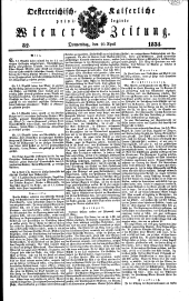 Wiener Zeitung 18340410 Seite: 1