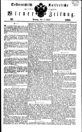 Wiener Zeitung 18340411 Seite: 1