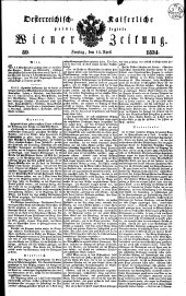 Wiener Zeitung 18340418 Seite: 1