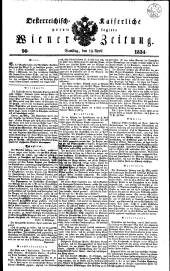 Wiener Zeitung 18340419 Seite: 1