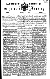 Wiener Zeitung 18340505 Seite: 1