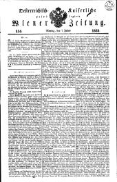 Wiener Zeitung 18340707 Seite: 1