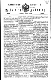 Wiener Zeitung 18340717 Seite: 1