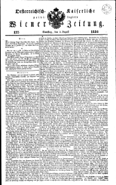 Wiener Zeitung 18340802 Seite: 1