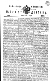 Wiener Zeitung 18340804 Seite: 1