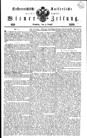 Wiener Zeitung 18340809 Seite: 1