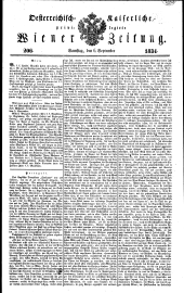 Wiener Zeitung 18340906 Seite: 1