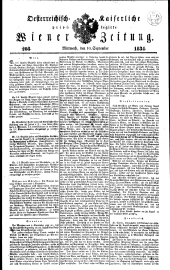 Wiener Zeitung 18340910 Seite: 1