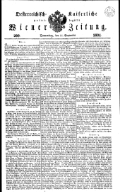 Wiener Zeitung 18340911 Seite: 1