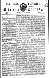 Wiener Zeitung 18340920 Seite: 1