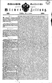 Wiener Zeitung 18341004 Seite: 1