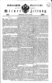 Wiener Zeitung 18341009 Seite: 1