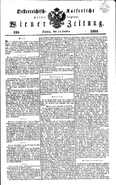 Wiener Zeitung 18341010 Seite: 1