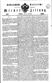 Wiener Zeitung 18341011 Seite: 1