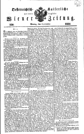 Wiener Zeitung 18341013 Seite: 1