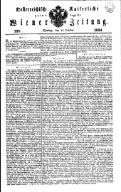 Wiener Zeitung 18341014 Seite: 1