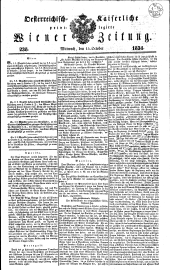 Wiener Zeitung 18341015 Seite: 1