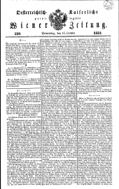 Wiener Zeitung 18341016 Seite: 1