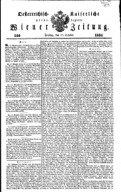 Wiener Zeitung 18341017 Seite: 1