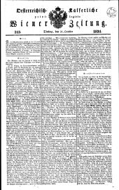 Wiener Zeitung 18341021 Seite: 1