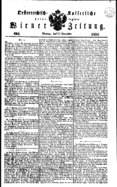 Wiener Zeitung 18341117 Seite: 1
