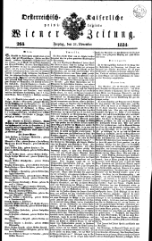 Wiener Zeitung 18341121 Seite: 1