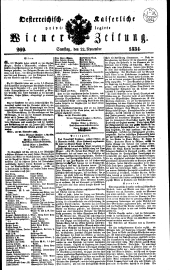 Wiener Zeitung 18341122 Seite: 1