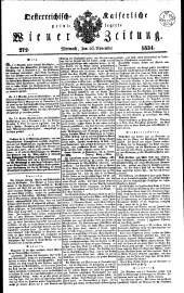 Wiener Zeitung 18341126 Seite: 1