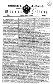 Wiener Zeitung 18341206 Seite: 1
