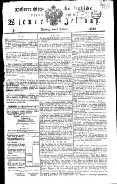 Wiener Zeitung 18350102 Seite: 1