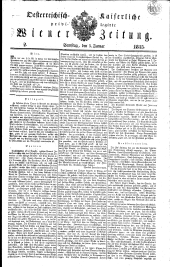 Wiener Zeitung 18350103 Seite: 1