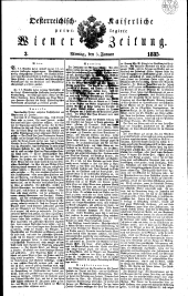 Wiener Zeitung 18350105 Seite: 1