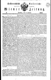 Wiener Zeitung 18350110 Seite: 1