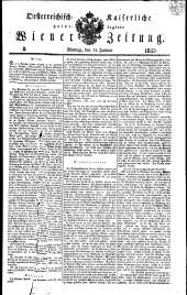 Wiener Zeitung 18350112 Seite: 1