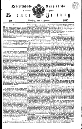 Wiener Zeitung 18350124 Seite: 1