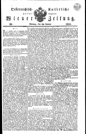 Wiener Zeitung 18350126 Seite: 1