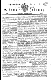 Wiener Zeitung 18350129 Seite: 1