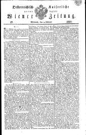 Wiener Zeitung 18350204 Seite: 1