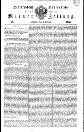 Wiener Zeitung 18350206 Seite: 1